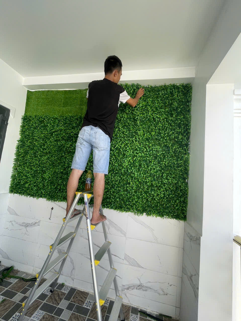 Nhận thi công thảm cỏ sân vườn trọn gói giá rẻ cho khách 